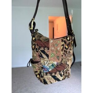 Vintage‎ Tapestry shoulder Bag Floral patchwork boho Shoulder Bag Small Purse